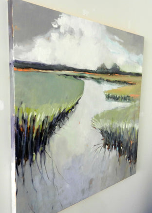 Original art for sale at UGallery.com | Light in Marsh by Mary Pratt | $2,750 | oil painting | 40' h x 40' w | photo 2