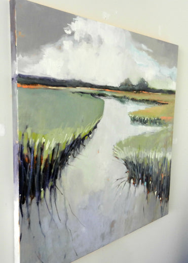Light in Marsh by Mary Pratt |  Side View of Artwork 