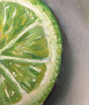 Original art for sale at UGallery.com | Lime Slice by Kristine Kainer | $300 | oil painting | 6' h x 6' w | photo 4