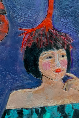 Mystery of the Tell-Tale Heart by Linda Benenati |   Closeup View of Artwork 