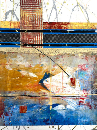 Original art for sale at UGallery.com | Daybreak by Linda Shaffer | $950 | mixed media artwork | 24' h x 18' w | photo 1