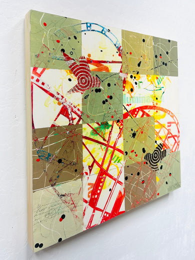 Flying to You by Linda Shaffer |  Side View of Artwork 