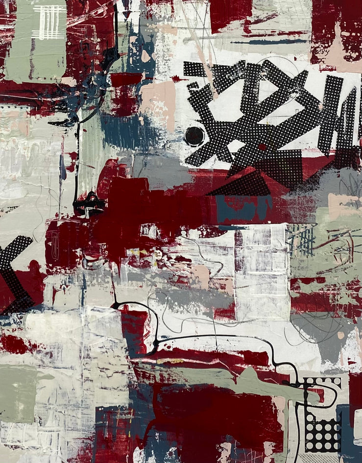 Free Parking by Linda Shaffer |  Closeup View of Artwork 