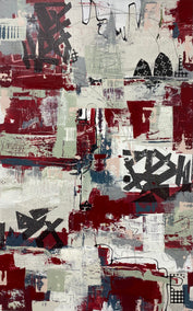 mixed media artwork by Linda Shaffer titled Free Parking