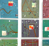 Original art for sale at UGallery.com | Lily Pond by Linda Shaffer | $800 | mixed media artwork | 27' h x 27' w | thumbnail 4