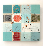 Original art for sale at UGallery.com | Portals in Time One by Linda Shaffer | $800 | mixed media artwork | 20' h x 20' w | thumbnail 3