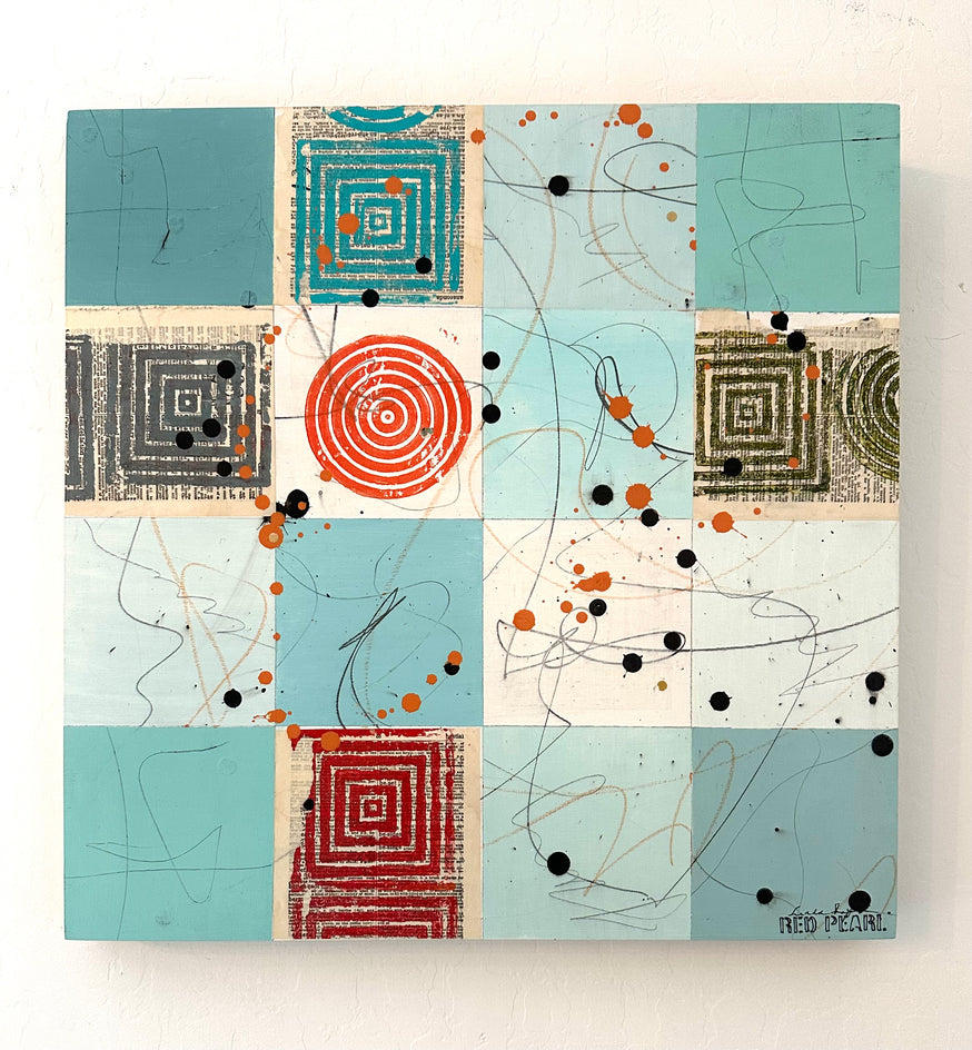 Portals in Time One by Linda Shaffer |  Context View of Artwork 