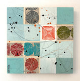 Original art for sale at UGallery.com | Portals in Time Two by Linda Shaffer | $800 | mixed media artwork | 20' h x 20' w | thumbnail 3