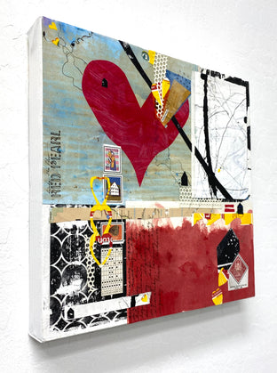 Original art for sale at UGallery.com | Presents by Linda Shaffer | $325 | mixed media artwork | 12' h x 12' w | photo 2
