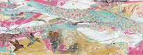 Original art for sale at UGallery.com | Spring Filled the Air by Linda Shaffer | $475 | mixed media artwork | 12' h x 30' w | thumbnail 1