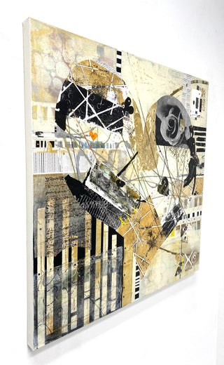 Tangled Hearts by Linda Shaffer |  Side View of Artwork 