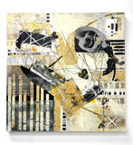 Original art for sale at UGallery.com | Tangled Hearts by Linda Shaffer | $1,500 | mixed media artwork | 36' h x 36' w | thumbnail 3