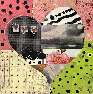 Original art for sale at UGallery.com | You Are My Heart by Linda Shaffer | $325 | mixed media artwork | 12' h x 12' w | photo 1