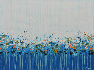 Original art for sale at UGallery.com | Blissful Blue by Lisa Carney | $1,000 | acrylic painting | 18' h x 24' w | photo 1