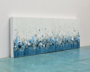 Original art for sale at UGallery.com | Blue Haze by Lisa Carney | $1,150 | acrylic painting | 12' h x 32' w | photo 2
