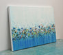 Original art for sale at UGallery.com | Blue Sky Garden by Lisa Carney | $1,450 | acrylic painting | 24' h x 36' w | thumbnail 2