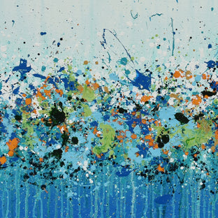 Blue Sky Garden by Lisa Carney |   Closeup View of Artwork 