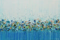 Original art for sale at UGallery.com | Blue Sky Garden by Lisa Carney | $1,450 | acrylic painting | 24' h x 36' w | thumbnail 1
