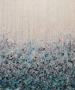 Mauve Teal Splash by Lisa Carney |  Artwork Main Image 