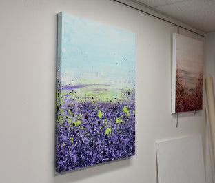 Purple Prairie Clover by Lisa Carney |  Side View of Artwork 