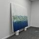 Original art for sale at UGallery.com | Sapphire Garden by Lisa Carney | $3,450 | acrylic painting | 48' h x 60' w | thumbnail 2