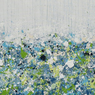 Sapphire Garden by Lisa Carney |   Closeup View of Artwork 