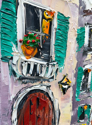 Original art for sale at UGallery.com | An Afternoon in Italy by Lisa Elley | $375 | oil painting | 12' h x 9' w | photo 4