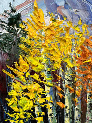 Original art for sale at UGallery.com | Aspen Dream by Lisa Elley | $325 | oil painting | 12' h x 9' w | photo 4