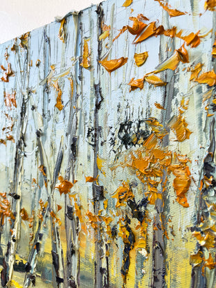 Original art for sale at UGallery.com | Aspen River by Lisa Elley | $1,700 | oil painting | 30' h x 30' w | photo 4