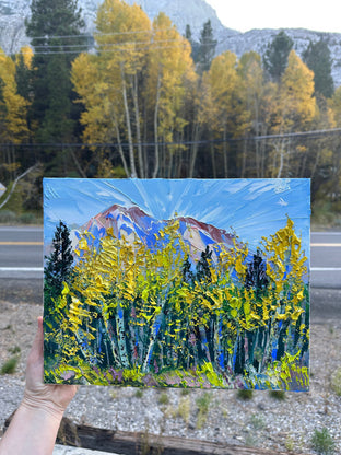 Aspen Serenity by Lisa Elley |  Context View of Artwork 