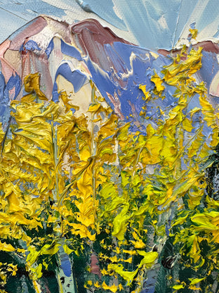 Aspen Serenity by Lisa Elley |   Closeup View of Artwork 