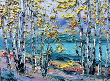 Original art for sale at UGallery.com | Autumn Dream by Lisa Elley | $350 | oil painting | 9' h x 12' w | thumbnail 1