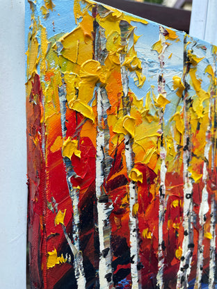 Original art for sale at UGallery.com | Autumn Hues by Lisa Elley | $675 | oil painting | 12' h x 16' w | photo 3