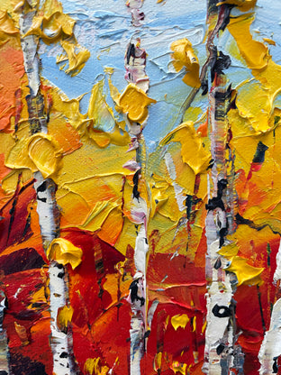 Original art for sale at UGallery.com | Autumn Hues by Lisa Elley | $675 | oil painting | 12' h x 16' w | photo 4