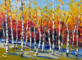 Original art for sale at UGallery.com | Autumn Hues by Lisa Elley | $675 | oil painting | 12' h x 16' w | photo 1
