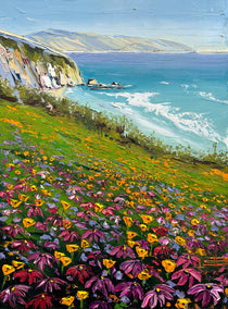 oil painting by Lisa Elley titled Bliss on the Coast