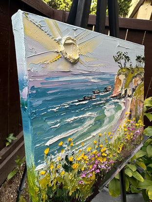 California Calm by Lisa Elley |  Side View of Artwork 