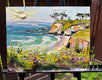 Original art for sale at UGallery.com | California Calm by Lisa Elley | $575 | oil painting | 11' h x 14' w | thumbnail 3