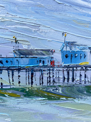 Original art for sale at UGallery.com | Capitola Morning by Lisa Elley | $475 | oil painting | 11' h x 14' w | photo 4