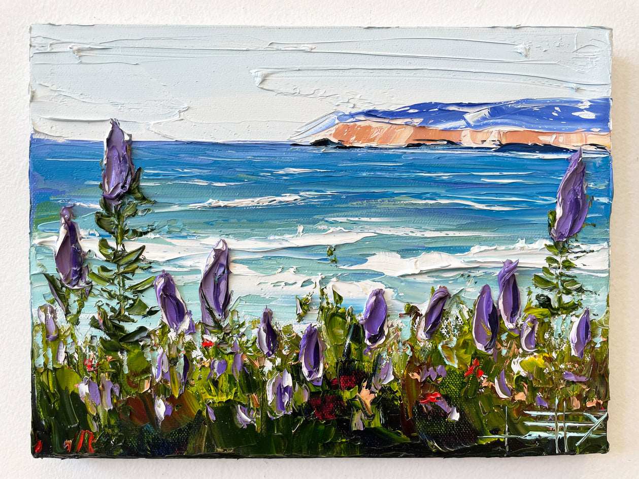 Carmel Beach by Lisa Elley |  Context View of Artwork 