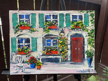 Original art for sale at UGallery.com | Champaigne Wishes by Lisa Elley | $475 | oil painting | 11' h x 14' w | thumbnail 4