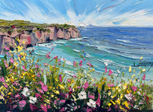 Original art for sale at UGallery.com | Coastal Dreaming by Lisa Elley | $525 | oil painting | 12' h x 16' w | thumbnail 1