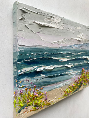 Coastal Spring by Lisa Elley |  Side View of Artwork 