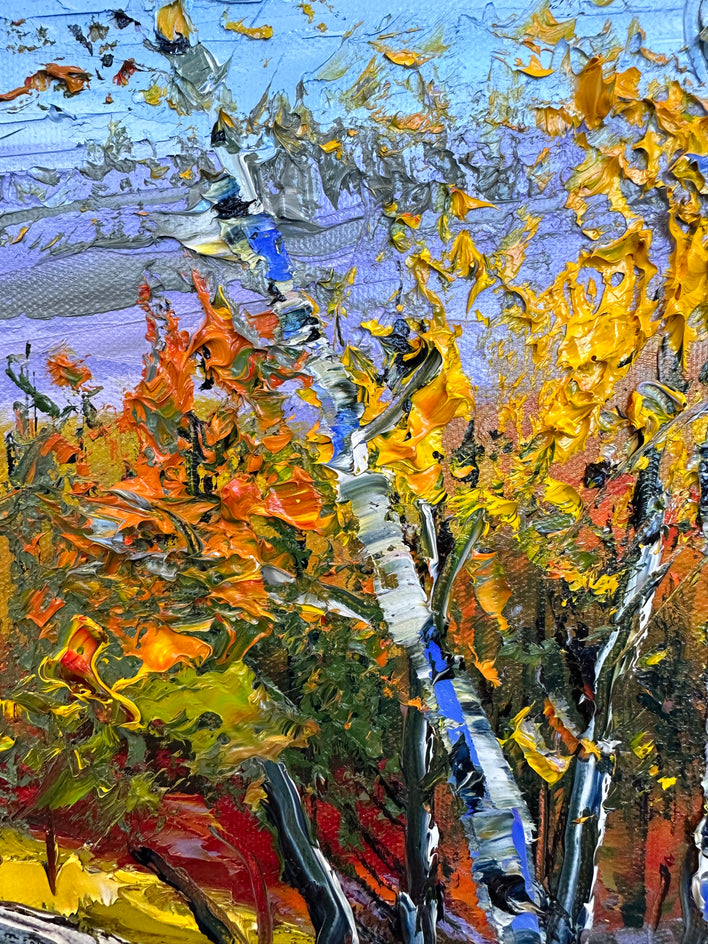 Colorful Symphony by Lisa Elley |  Closeup View of Artwork 