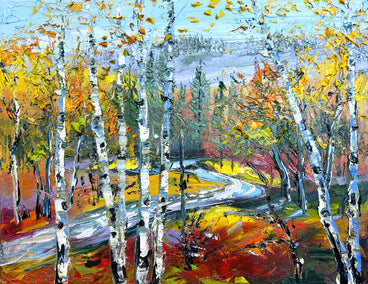 oil painting by Lisa Elley titled Colorful Symphony