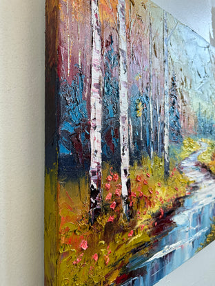 Fall Enchantment by Lisa Elley |  Side View of Artwork 