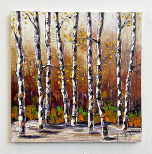 Original art for sale at UGallery.com | Fall Escape by Lisa Elley | $850 | oil painting | 20' h x 20' w | photo 3