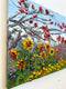 Original art for sale at UGallery.com | Garden Reverie by Lisa Elley | $550 | oil painting | 12' h x 24' w | thumbnail 2