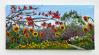 Original art for sale at UGallery.com | Garden Reverie by Lisa Elley | $550 | oil painting | 12' h x 24' w | thumbnail 3