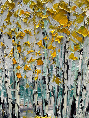 Harmony in Golden Woods by Lisa Elley |   Closeup View of Artwork 